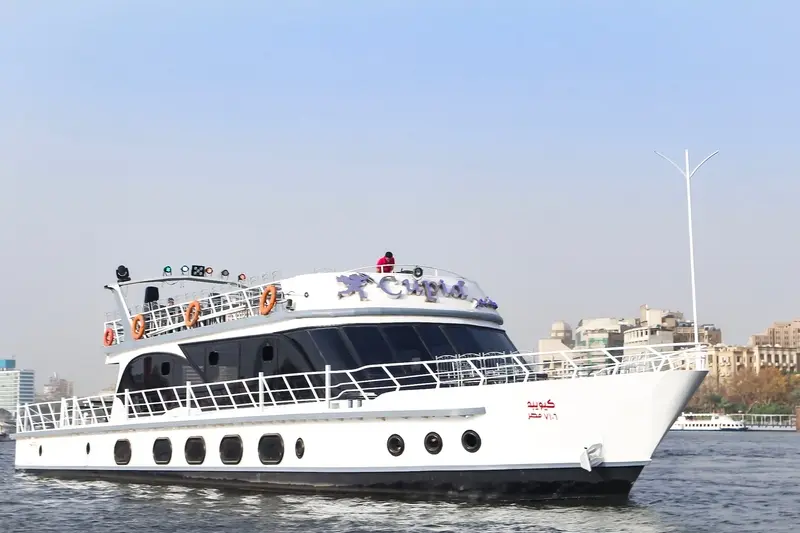 Breathtaking sunset view from Cupid Yacht on the Nile