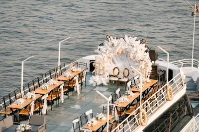 Luxurious wedding celebration on Cupid Yacht